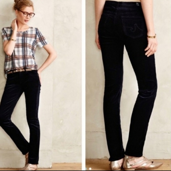 ❤ AG ADRIANO GOLDSCHMIED STEVIE SLIM STRAIGHT CORDUROY JEANS, 0 (25) - Picture 1 of 7